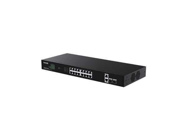 Tenda TEG1120P-16-150W, Uhåndtert, Gigabit Ethernet (10/100/1000), Strøm over Ethernet (PoE), Rack-montering, Kan monteres på vegg