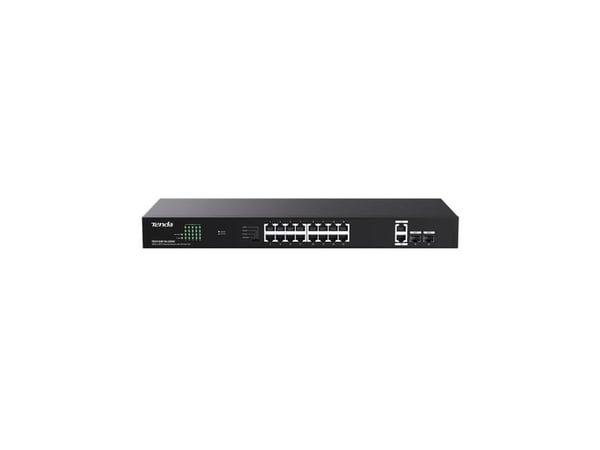 Tenda TEG1120P-16-250W, Uhåndtert, Gigabit Ethernet (10/100/1000), Strøm over Ethernet (PoE), Rack-montering, Kan monteres på vegg