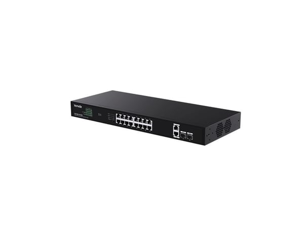 Tenda TEG1120P-16-250W, Uhåndtert, Gigabit Ethernet (10/100/1000), Strøm over Ethernet (PoE), Rack-montering, Kan monteres på vegg