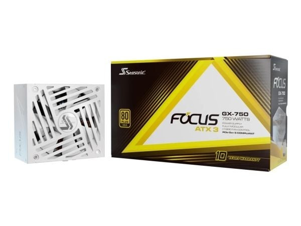 Seasonic FOCUS GX White ATX 3 (2024) 1000 - Strømforsyning (intern) - ATX12V 3.1/ EPS12V - 80 PLUS Gold - AC 100-240 V - 1000 watt - hvit