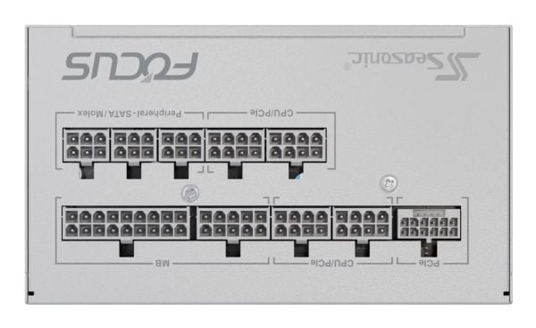 Seasonic FOCUS GX White ATX 3 (2024) 1000 - Strømforsyning (intern) - ATX12V 3.1/ EPS12V - 80 PLUS Gold - AC 100-240 V - 1000 watt - hvit