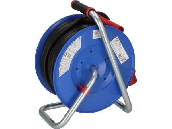 Brennenstuhl 1238010, 30 m, Utomhus, IP44, Plast, Svart, Blå, Röd, 3 AC-utgångar