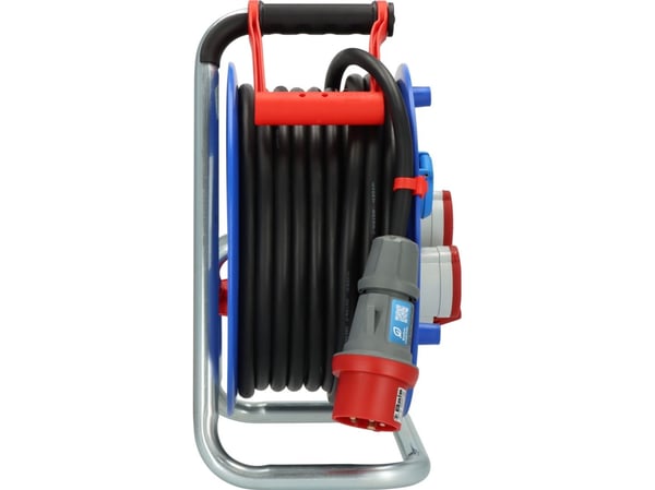 Brennenstuhl 1238010, 30 m, Utomhus, IP44, Plast, Svart, Blå, Röd, 3 AC-utgångar