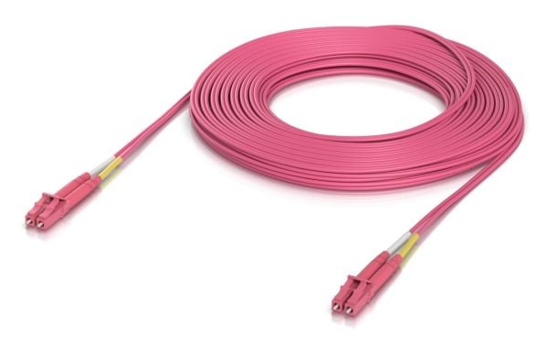 Ubiquiti UniFi - Koblingskabel - LC/UPC-multimodus (hann) til LC/UPC-multimodus (hann) - 15 m - 2 mm - fiberoptisk - dupleks - OM4 - halogenfri, in...