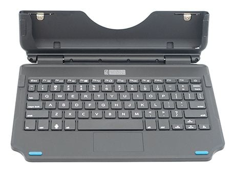 Gamber-Johnson - Tastatur og folioveske - slank, festbar - med 2-knapps skjermtastatur - POGO pin - QWERTY - USA