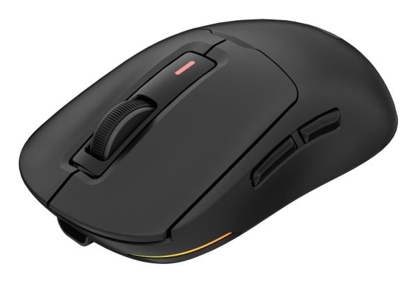 Genesis Zircon 660 Pro - Mus - optisk - 6 knapper - kablet, trådløs - USB-C, 2.4 GHz, USB-A, Bluetooth 5.0 - USB trådløs mottaker - svart