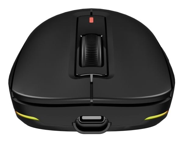 Genesis Zircon 660 Pro - Mus - optisk - 6 knapper - kablet, trådløs - USB-C, 2.4 GHz, USB-A, Bluetooth 5.0 - USB trådløs mottaker - svart