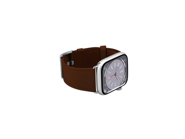 PURO PUAW40ECLASSICBRWN, Klokkereim, Apple, Apple Watch, Lær, Metall, Sølv