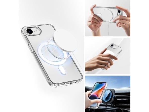 4smarts Premium 360° Protection Set - Baksidedeksel for mobiltelefon - MagSafe-samsvar - termoplast-polyuretan (TPU), polykarbonat (PC) - gjennomsi...