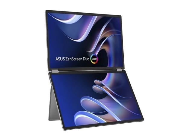 ASUS ZenScreen Duo OLED MQ149CD - Dobbel OLED-skjerm - 14" - portabel - 1920 x 1200 Full HD (1080p) @ 60 Hz - 500 cd/m² - 100000:1 - DisplayHDR 400...