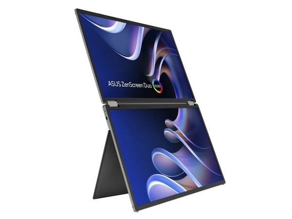 ASUS ZenScreen Duo OLED MQ149CD - Dobbel OLED-skjerm - 14" - portabel - 1920 x 1200 Full HD (1080p) @ 60 Hz - 500 cd/m² - 100000:1 - DisplayHDR 400...