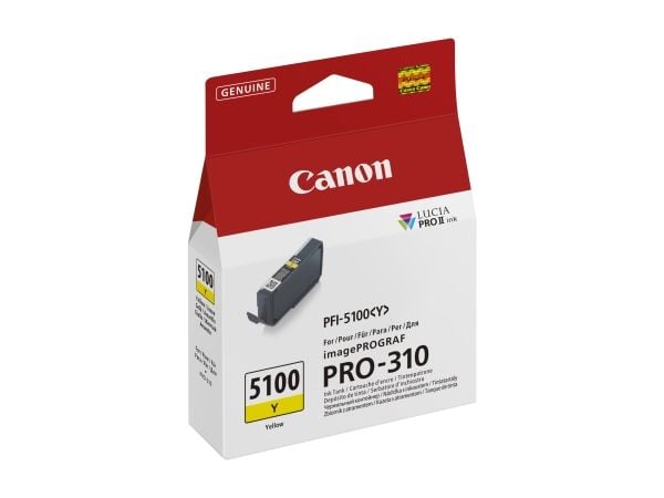 Canon PFI-5100 Y, keltainen, 1 kpl, yksipakkaus