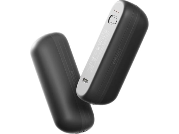 Ocoopa UT2s mini elektronisk handvärmare 5200 mAh upp till 6 timmar svart