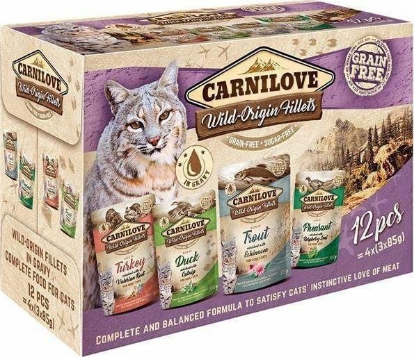 CARNILOVE Cat Wild Origin Fillets våtfoder för katter 12x85 g