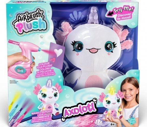 Airbrush Pehmo Axolotl Unicorn