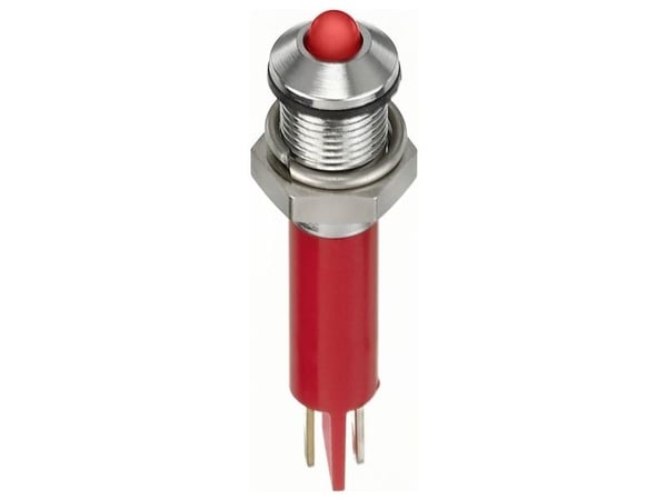 APEM Q8P1CXXR24E LED-merkkivalo Punainen 80 mcd