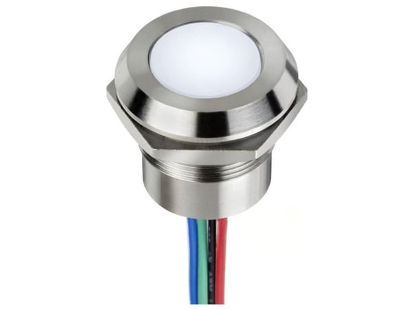 APEM Q22F1CXXY24E LED-merkkivalaisin Keltainen FLUSH 59 mcd 59 mcd