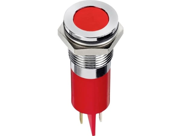 APEM Q14F1CXXR24E LED-merkkivalo Punainen 10 mcd