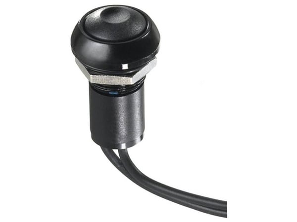 APEM IPR1FAD6 IP-sarja Painekytkin 12 V/DC 4 A 1 x On/Off Klikkaava (Ø x K) 12 mm x 20 mm IP67 1 kpl 1 kpl