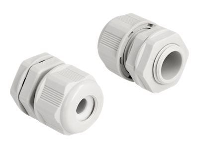 Delock - Cable gland (M16) - grå (paket om 2) Delock - Cable gland (M16) - grå (paket om 2)
