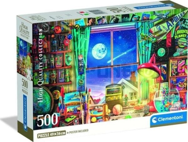 Clementoni Puzzle Compact To the Moon 500 brikker (35590)