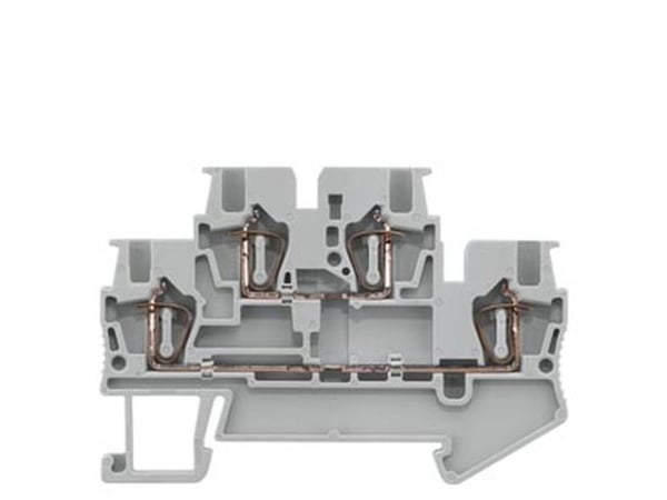 Siemens 8WH20250AE00 Kaksoispistorasiapistoke 4,2 mm jousiliitäntä Harmaa 50 kpl