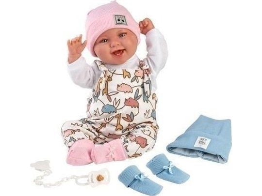 Llorens babydukke 18481 44 cm + lue og sokker i to farger