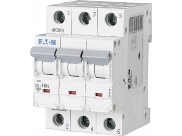 Eaton PXL-C16/3, Pienoiskatkaisija, Tyyppi C, 10000 A, IP20, 400 V