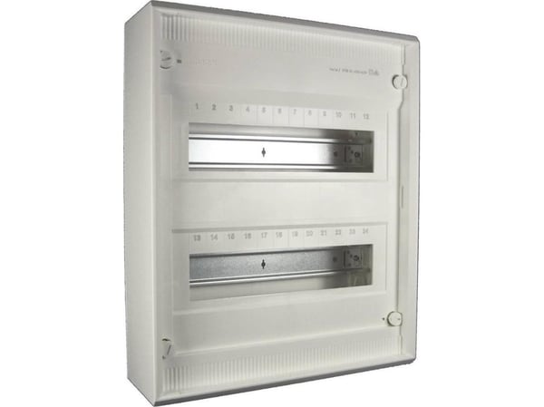 1 kpl - Hager Pieni jakokeskus, pinta-asennettava Volta IP30,2x12PLE,DIN4387 VA24CN / 248635