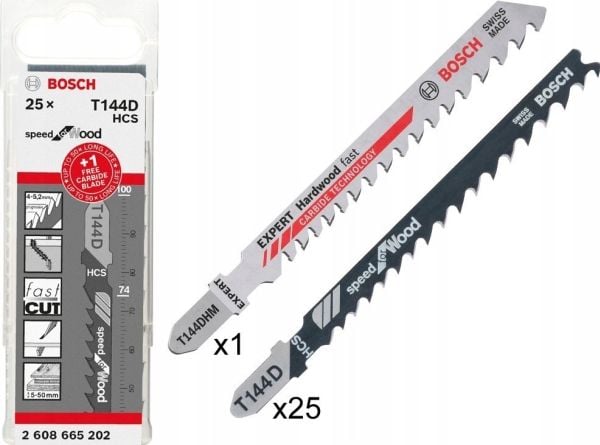 Bosch STIKSAVKLINGESÆT T144D & EXPERT 26 DELE