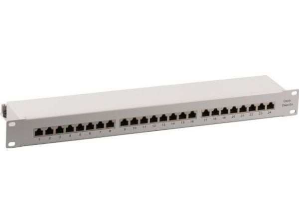 EFB Elektronik 37666.1M, 10000 Mbit/s, RJ-45, Gull, Cat6a, Grå, Rackmontering