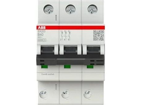 ABB SX203-B40, Dvärgbrytare, 6000 A, IP20