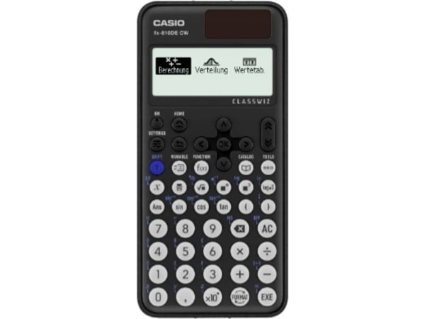 Casio FX-810DE CX, Lomme, Vitenskaplig, 12 sifre, Batteri, Svart