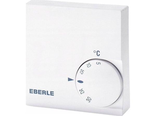 Eberle 111 1102 51 100 RTR-E 6124 Huonetermostaatti Pinta-asennettava Päiväajastin Lämmitys sis. lämpötilan takaisinkytkennän* 1 kpl