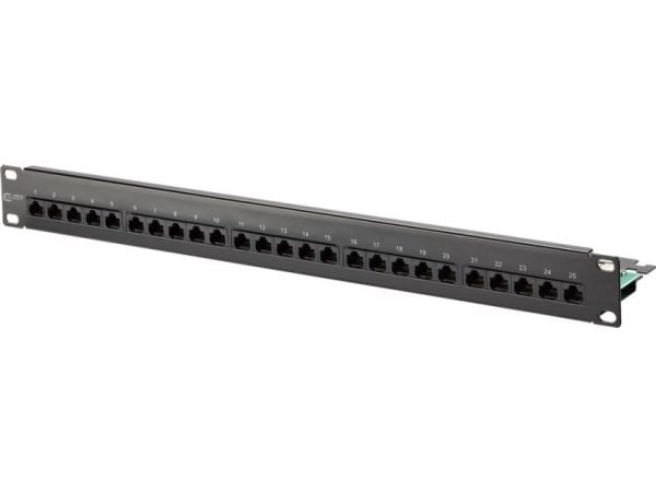 METZ CONNECT 130814-0203-E, Cat3, Telinekiinnitys, 1U, Musta, Terästä