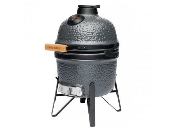 BergHOFF 2415703, Barbecue, 33 cm, Svart, Grå, Rund, Bambus, Støpejern, Keramisk, Rustfritt stål, Stein, 4 ben