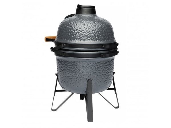 BergHOFF 2415703, Barbecue, 33 cm, Svart, Grå, Rund, Bambus, Støpejern, Keramisk, Rustfritt stål, Stein, 4 ben