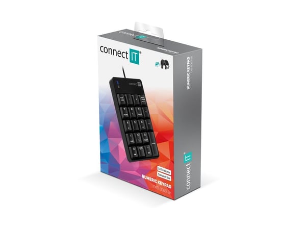 CONNECT IT NumCALC langallinen numeerinen näppäimistö MUSTA