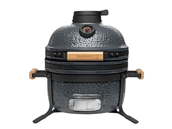 BergHOFF Ron, Barbecue, Kull (drivstoff), Balcone, Utendørs, Tabletop, Sort, Grå, Rund