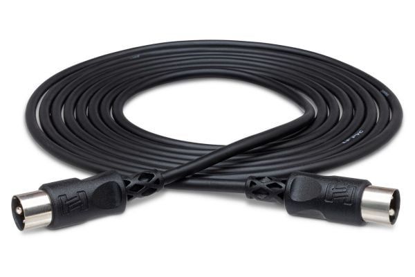 Hosa Technology MID-325BK, DIN (5-pin), Hankjønn, DIN (5-pin), Hankjønn, 7,62 m, Sort
