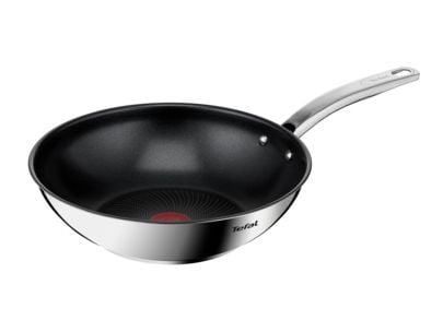 Tefal Intuition B8171944, Rund, Wokpanna, Svart, Rostfritt stål, Titan, Rostfritt stål, Thermo-Spot