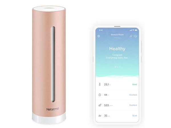 Netatmo - Forbehandlerkontroller - trådløs - 802.11b/g/n - 2.4 Ghz - svart, hvit
