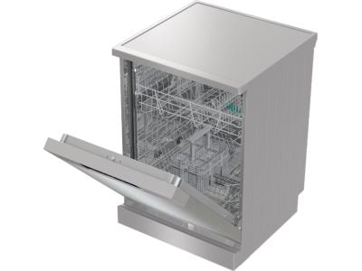 Gorenje GS642D90X, Frittstående, Full størrelse (60 cm), Sølv, Berøringskontroll, 2 kurver, Øvre