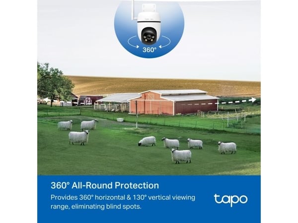 TP-Link TAPO C501GW, IP-sikkerhetskamera, Utendørs, Trådløs, 20 m, Utvendig, Vegg