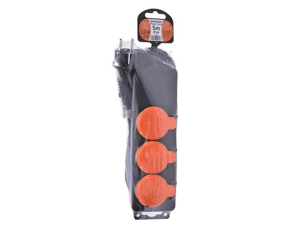 Solight PP323, 5 m, Inomhus / utomhus, Typ E, Typ E, Rak, IP44