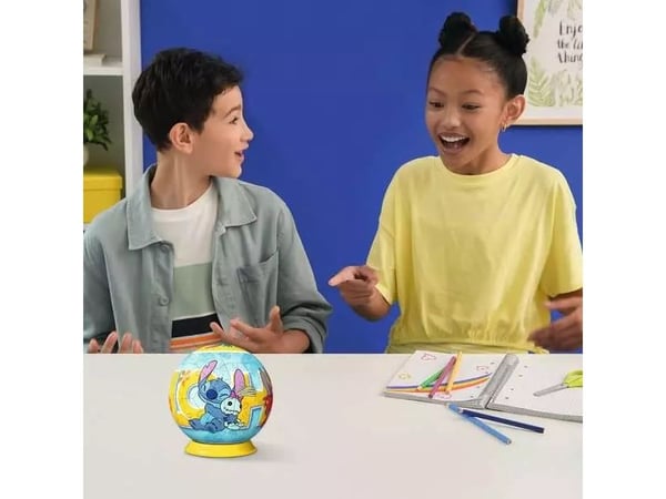 Ravensburger 3D Puzzle Ball: Disney Stitch, 73 stykker, Tegneserier, 6 år