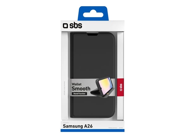 SBS TEWALSAA26K, Lommebok-etui, Samsung, Galaxy A26, 16,8 cm (6.6"), Sort