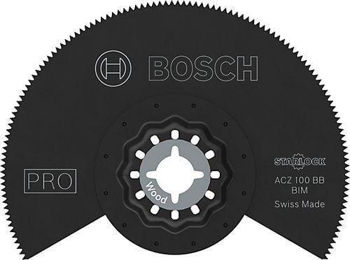 Bosch 2 608 669 118, Segmentert blad, Laminat, Polyvinylklorid (PVC), Tre med spiker, Sort, 10 cm, 1 stykker