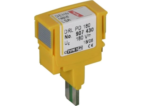 DEHN 907430 907430 DEHNrapid DRL PD 180 Överspänningsskydd Överspänningsskydd för: fördelningsskåp 10 kA 1 st