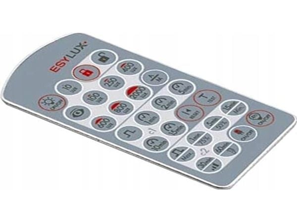 ESYLUX EM10425509, IR trådlös, Tryckknappar, Blå, Silver